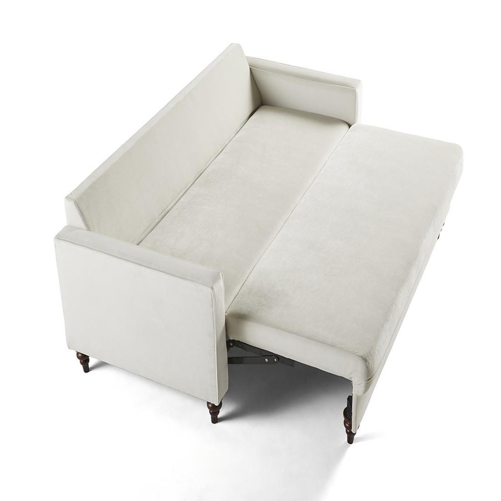 Voir la diapositive 4 : BEST MOBILIER Flamingo - canapé droit 3 places convertible en velours