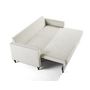 Voir la diapositive 4 : BEST MOBILIER Flamingo - canapé droit 3 places convertible en velours