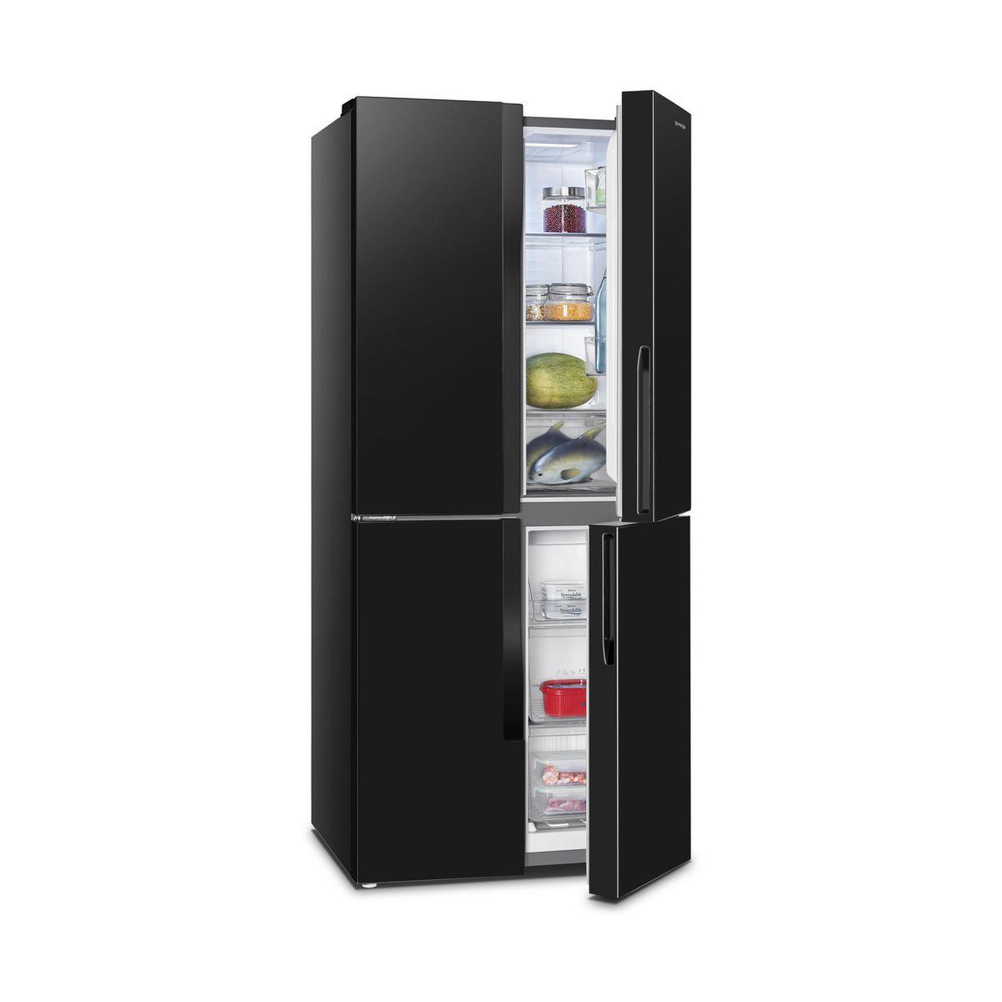 Voir la diapositive 3 : GORENJE Réfrigérateur multi portes NRM818EMB