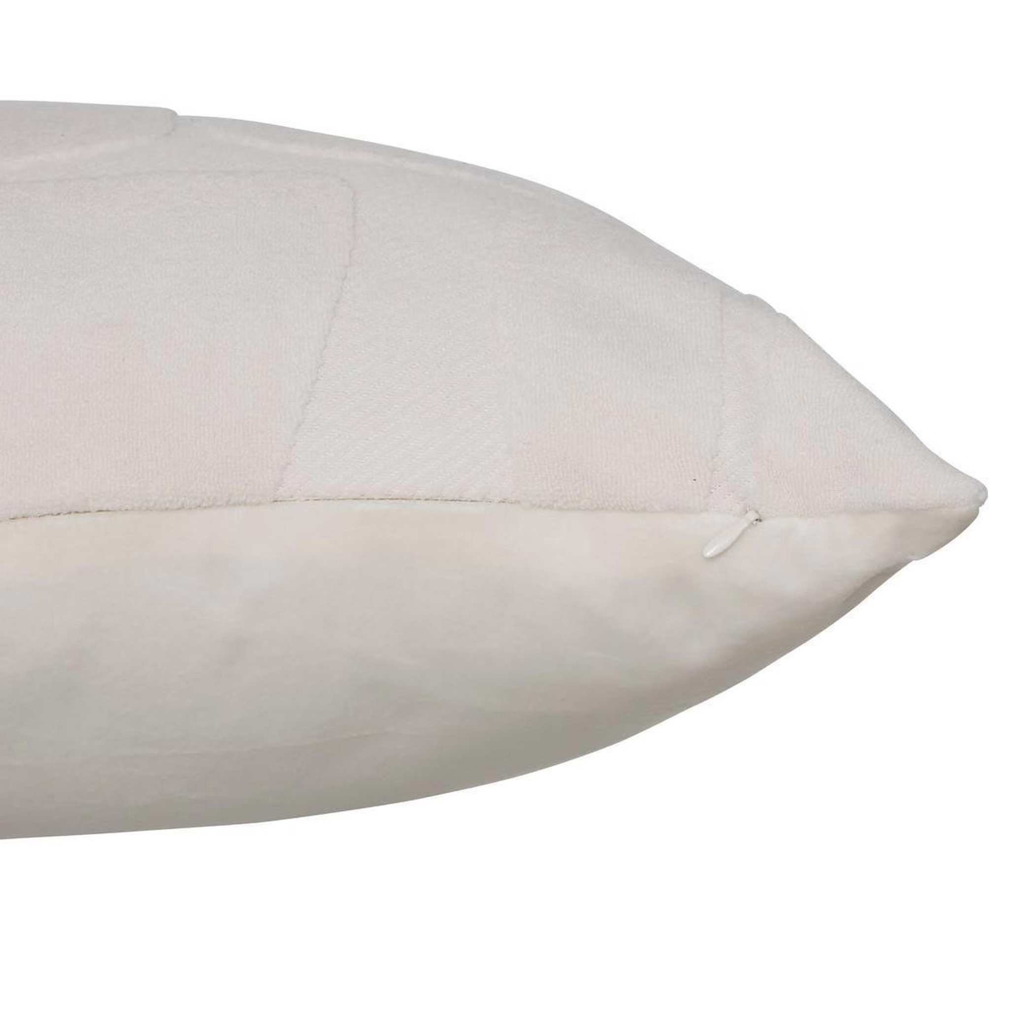 Voir la diapositive 2 : ATMOSPHERA Coussin déco relief  delor  40x40cm blanc