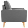 Voir la diapositive 4 : VIDAXL Fauteuil gris fonce tissu