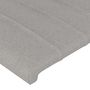 Voir la diapositive 5 : VIDAXL Tete de lit avec oreilles Gris clair 163x16x118/128 cm Tissu