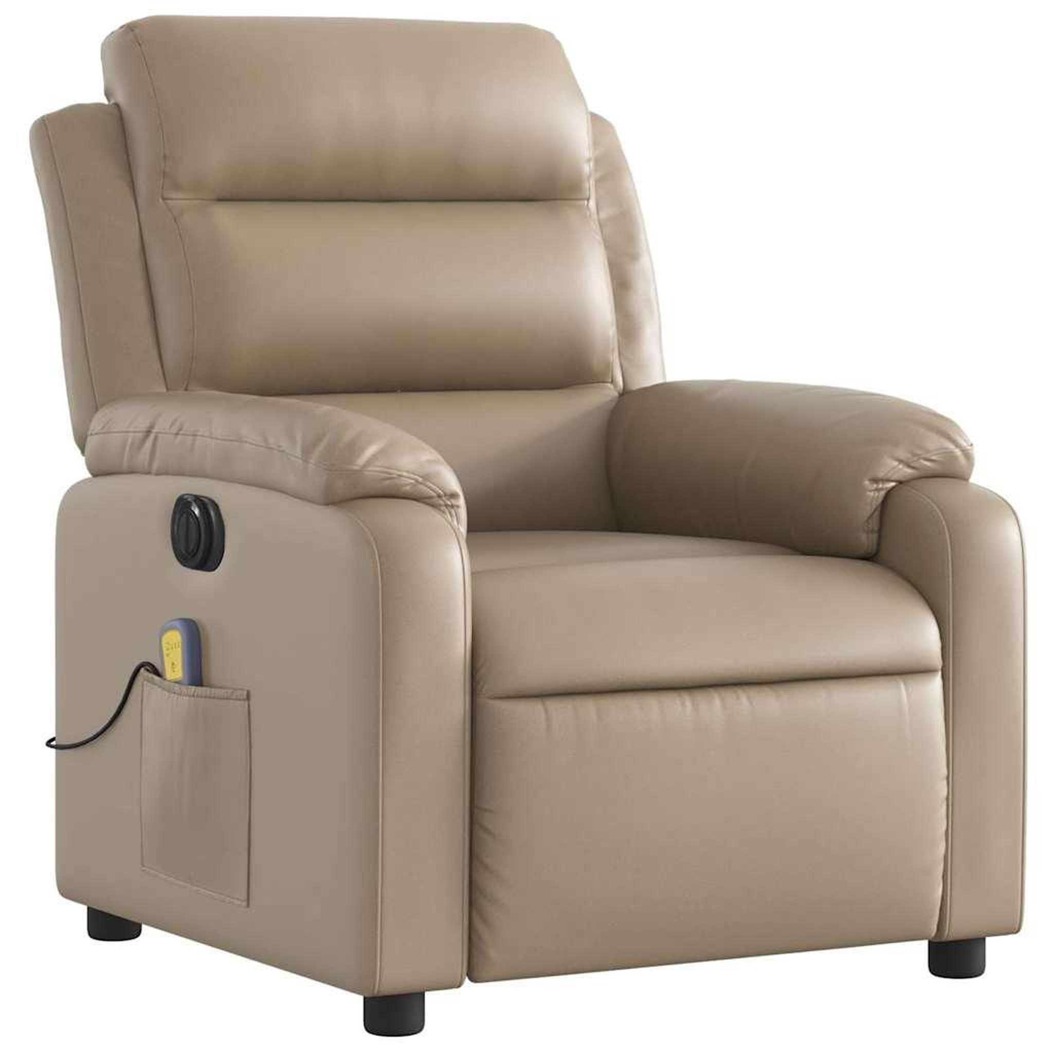 Voir la diapositive 4 : VIDAXL Fauteuil de massage inclinable electrique cappuccino similicuir
