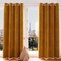 Voir la diapositive 2 : SOLEIL D'OCRE Rideau oeillets en velours VELVET, par Soleil d'ocre