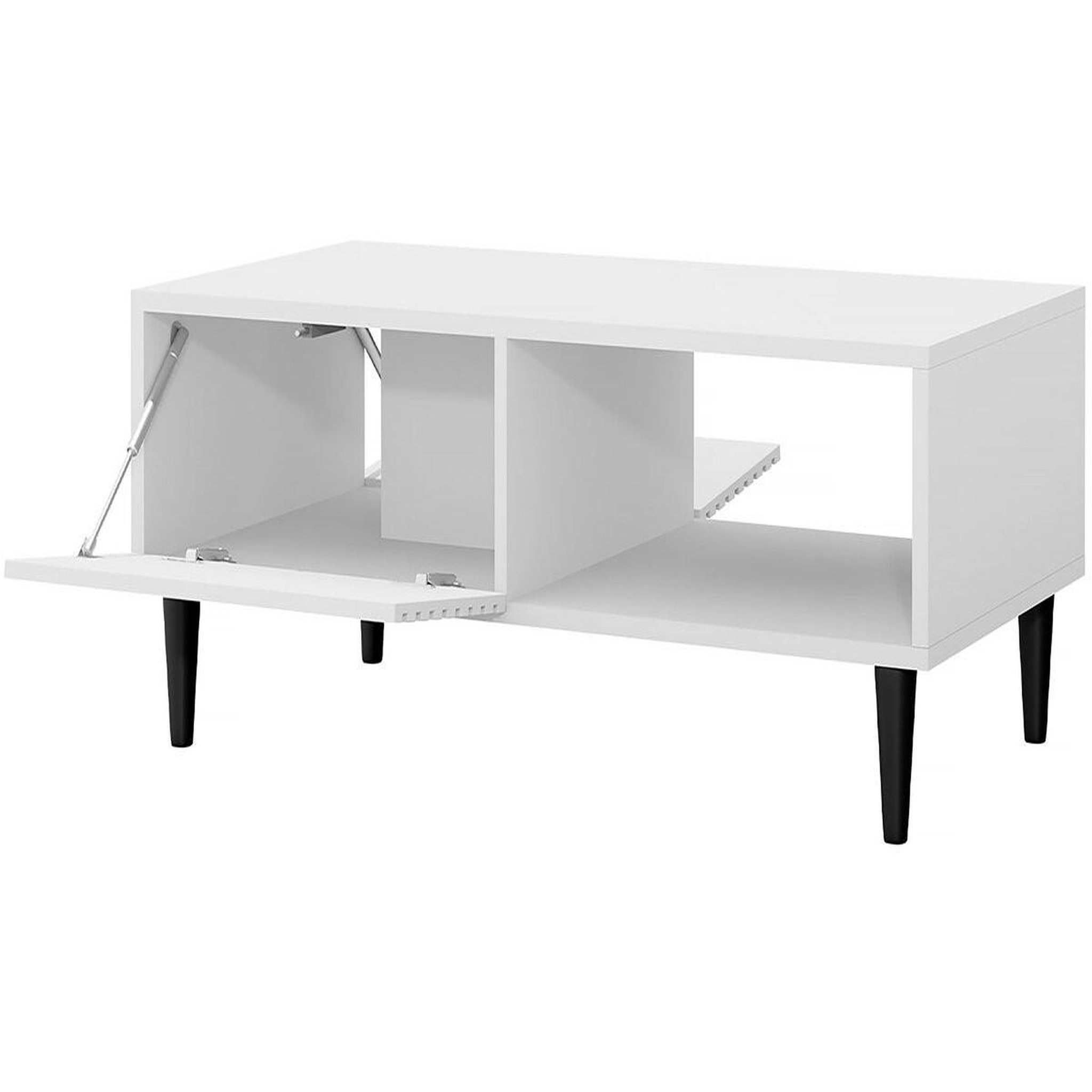 Voir la diapositive 3 : Habitat et Jardin Table basse  nakomo   - 100 x 41 x 52 cm - blanc