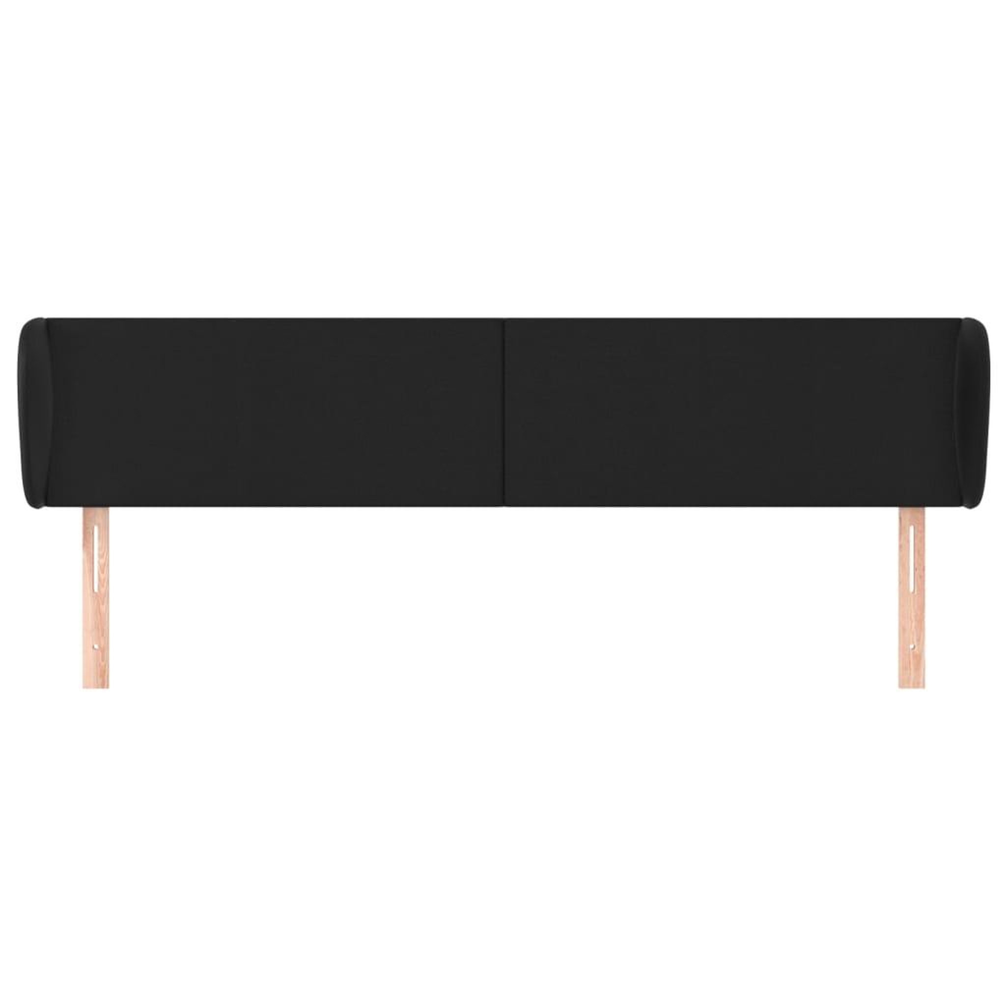 Voir la diapositive 3 : VIDAXL Tete de lit avec oreilles Noir 163x23x78/88 cm Similicuir