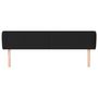 Voir la diapositive 3 : VIDAXL Tete de lit avec oreilles Noir 163x23x78/88 cm Similicuir
