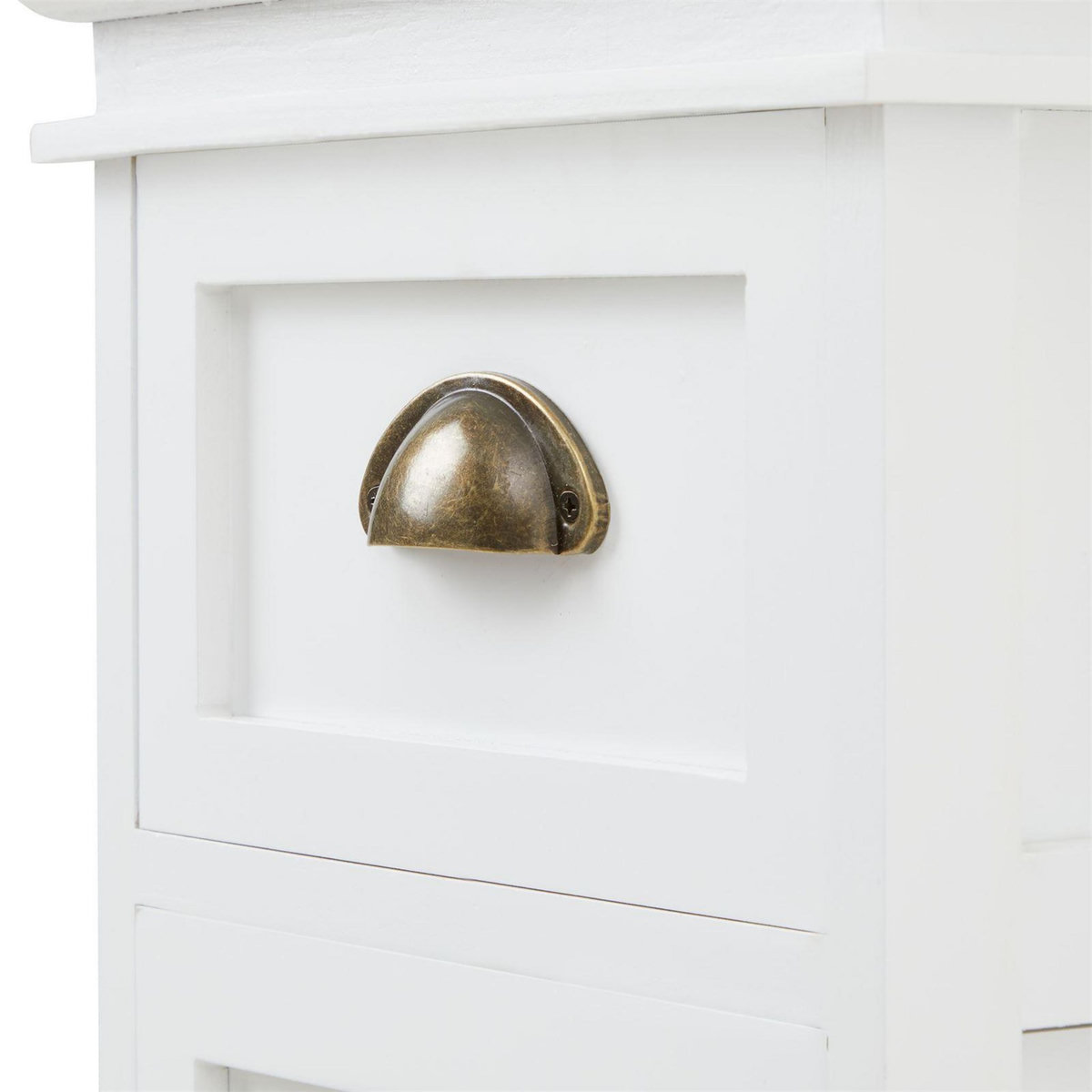 IDIMEX Chiffonnier LANDHAUS, 4 tiroirs, blanc