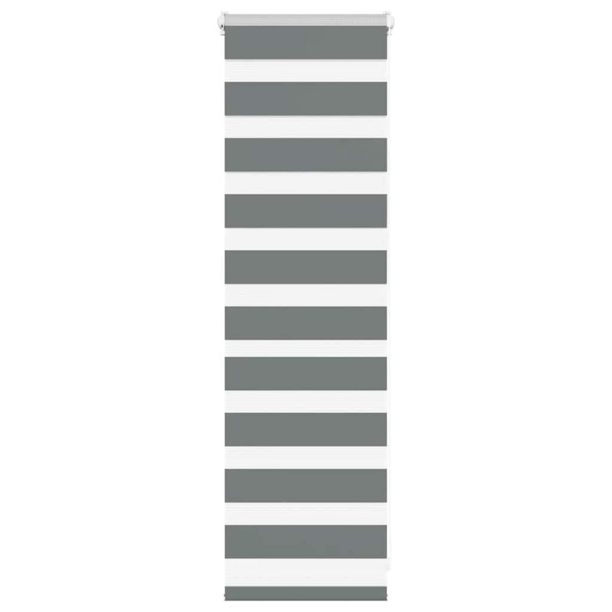 VIDAXL Store zebre gris fonce largeur du tissu 45,9 cm polyester