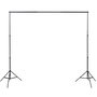 Voir la diapositive 4 : VIDAXL Kit de studio photo avec toile de fond et jeu d'eclairage