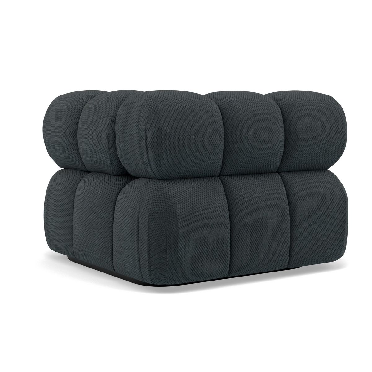 LISA DESIGN Ruby - module d'assise d'angle droit en velours texturé