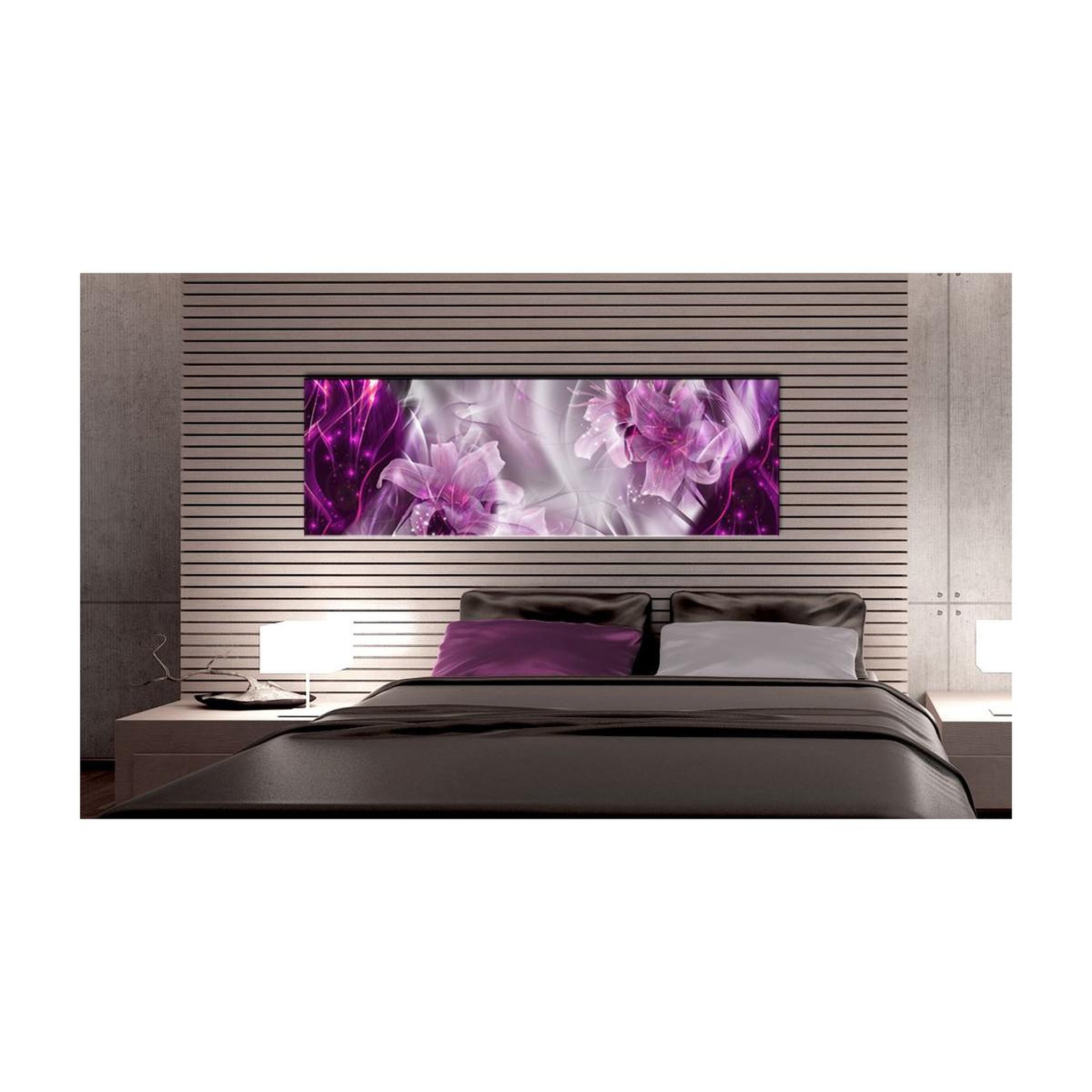 Voir la diapositive 2 : Paris Prix Tableau imprimé  purple flames