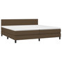 Voir la diapositive 3 : VIDAXL Sommier a lattes de lit matelas et LED Marron fonce 200x200 cm