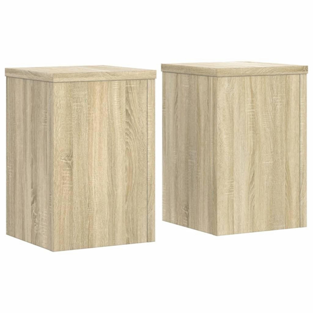 VIDAXL Supports pour plantes 2 pcs chene sonoma bois d'ingenierie