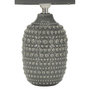 Voir la diapositive 2 : Paris Prix Lampe à Poser en Céramique  Points  30cm Gris