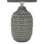 Voir la diapositive 2 : Paris Prix Lampe à Poser en Céramique  Points  30cm Gris