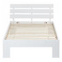 Voir la diapositive 3 : HomeStyle4U Lit 90x200 avec Sommier à Lattes Pin Blanc Sommier Bois Massif