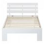 Voir la diapositive 3 : HomeStyle4U Lit 90x200 avec Sommier à Lattes Pin Blanc Sommier Bois Massif