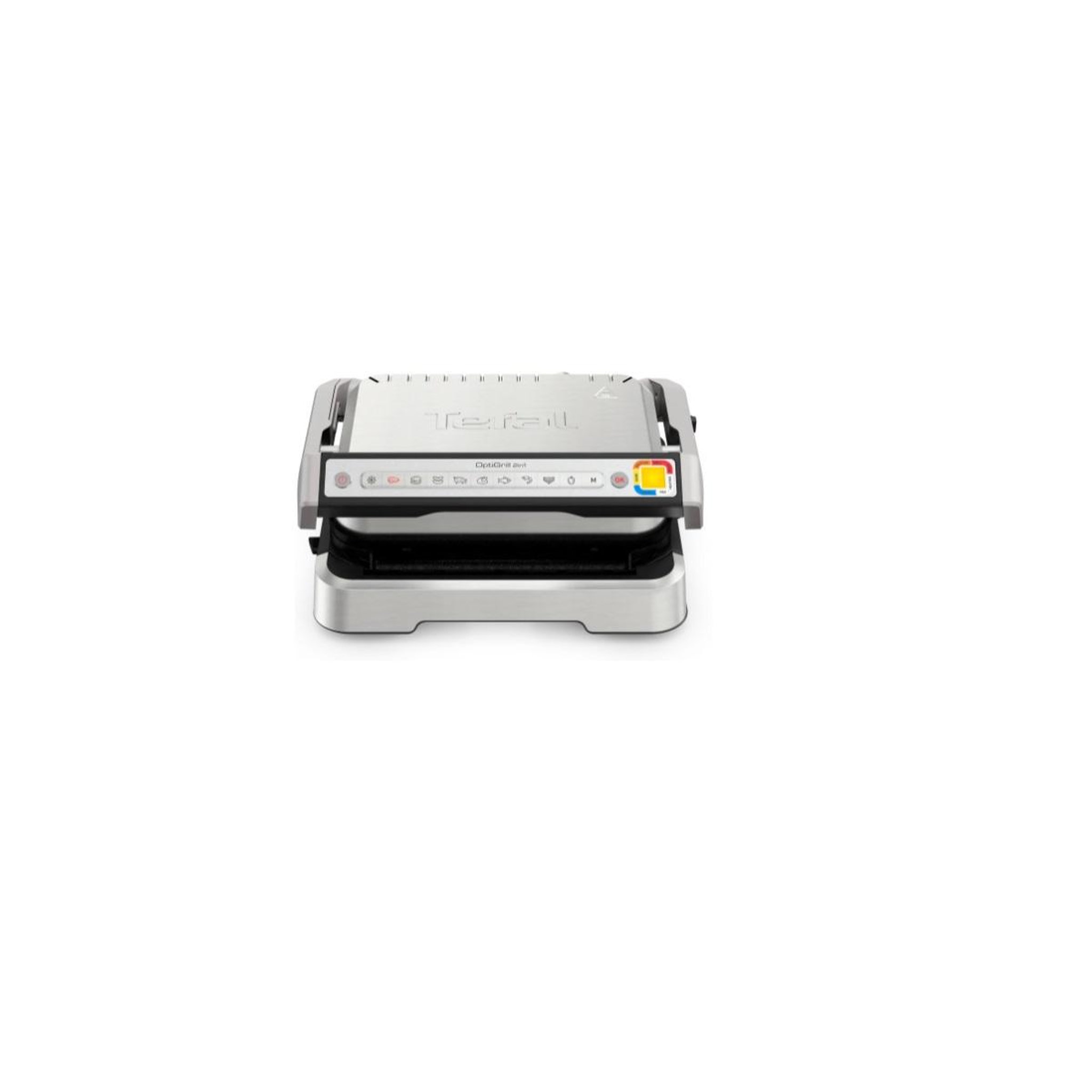 Voir la diapositive 2 : TEFAL Grill viande 2100w acier inoxydable - GC772D10