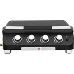 AAAAA Plancha a gaz - COOKING BOX - PALMA - 4 feux - 69 X 51 X 35 cm - Noir