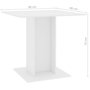 Voir la diapositive 6 : VIDAXL Table a manger Blanc 80x80x75 cm bois d'ingenierie
