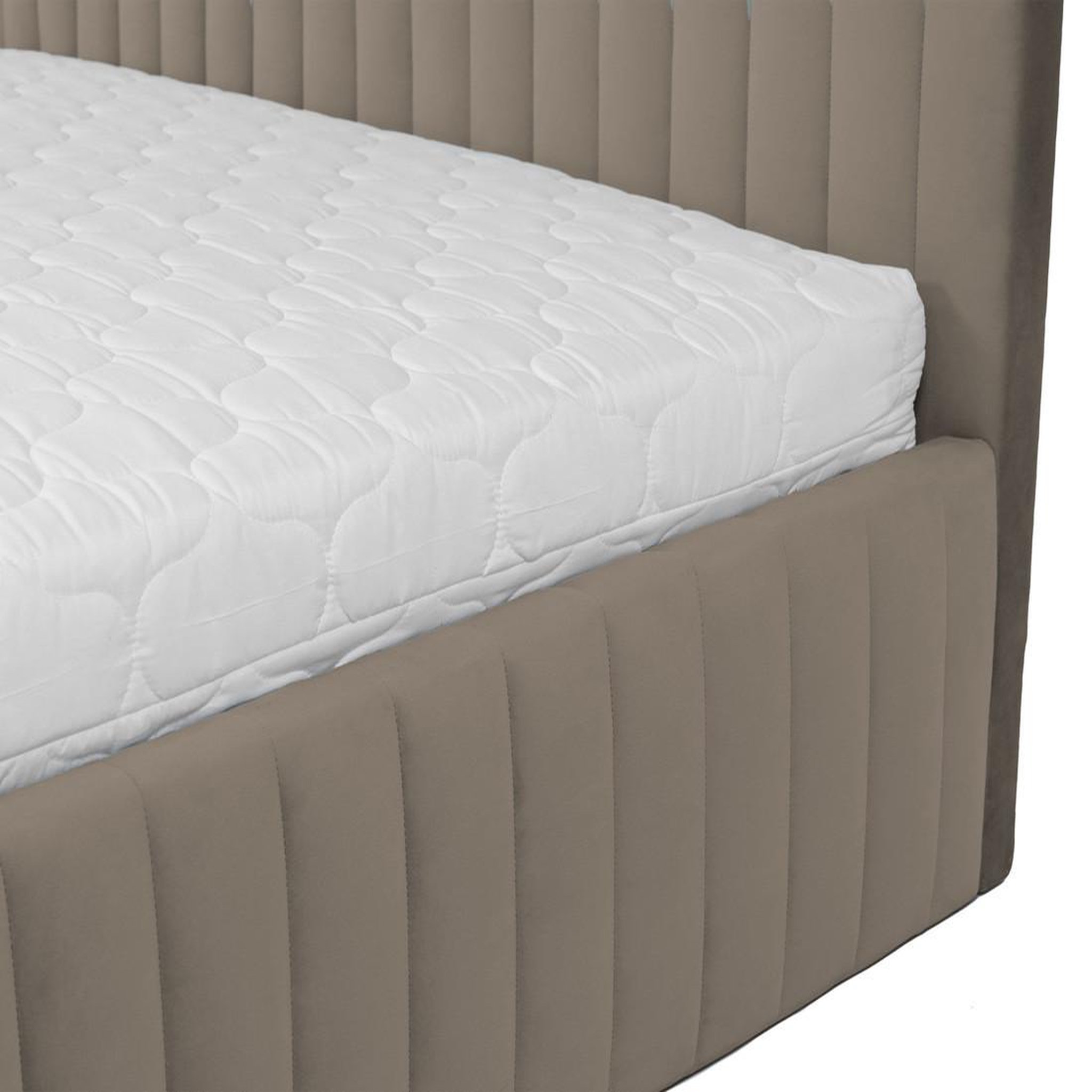 Voir la diapositive 5 : BEST MOBILIER Stuart - lit coffre - 180x200 cm - sommier inclus - en velours