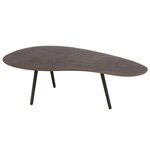 Paris Prix Table Basse Design  Goutte  120cm Marron