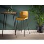 Voir la diapositive 3 : LISA DESIGN Basti - lot de 4 tabourets de bar - en velours doré