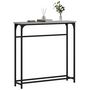 Voir la diapositive 3 : VIDAXL Table console sonoma gris 75x19,5x75 cm bois d'ingenierie