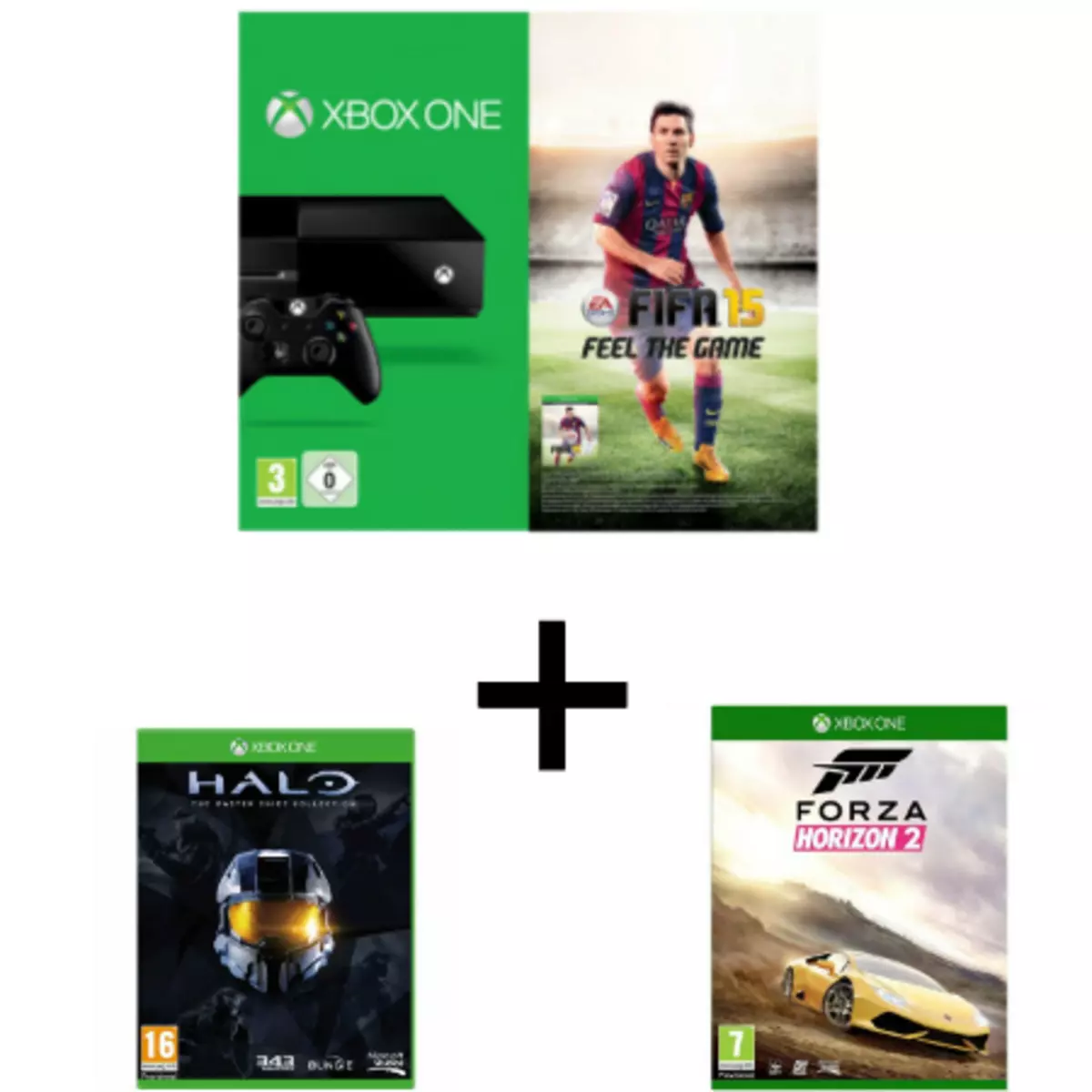 Pack Xbox One Fifa 15 + Halo The Master Chief Collection + Forza Horizon 2