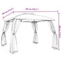 Voir la diapositive 6 : VIDAXL Tonnelle avec double toit et parois en filet anthracite acier