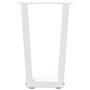 Voir la diapositive 5 : VIDAXL Pieds de table a manger forme de V 2 pcs blanc 28x(42-43,3) cm