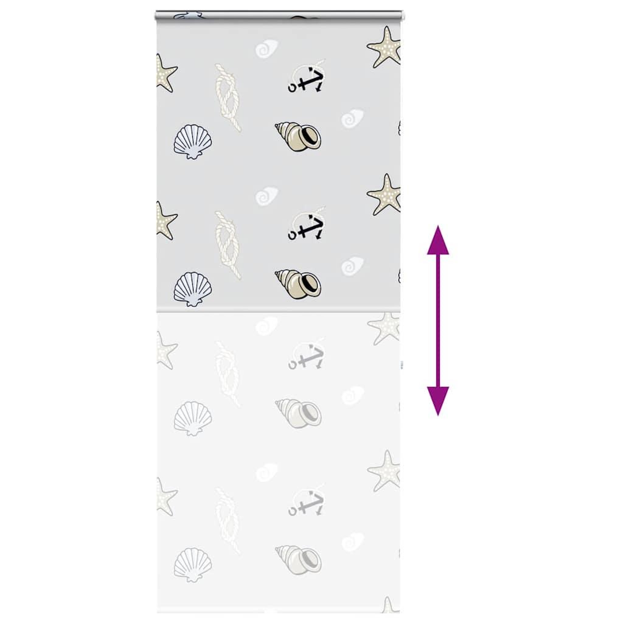Voir la diapositive 5 : VIDAXL Store enrouleur de douche avec cassette largeur du tissu 86 cm