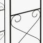 Voir la diapositive 5 : OUTSUNNY Arche de jardin avec portillon treillis style fer forgé métal époxy noir