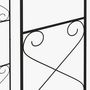 Voir la diapositive 5 : OUTSUNNY Arche de jardin avec portillon treillis style fer forgé métal époxy noir