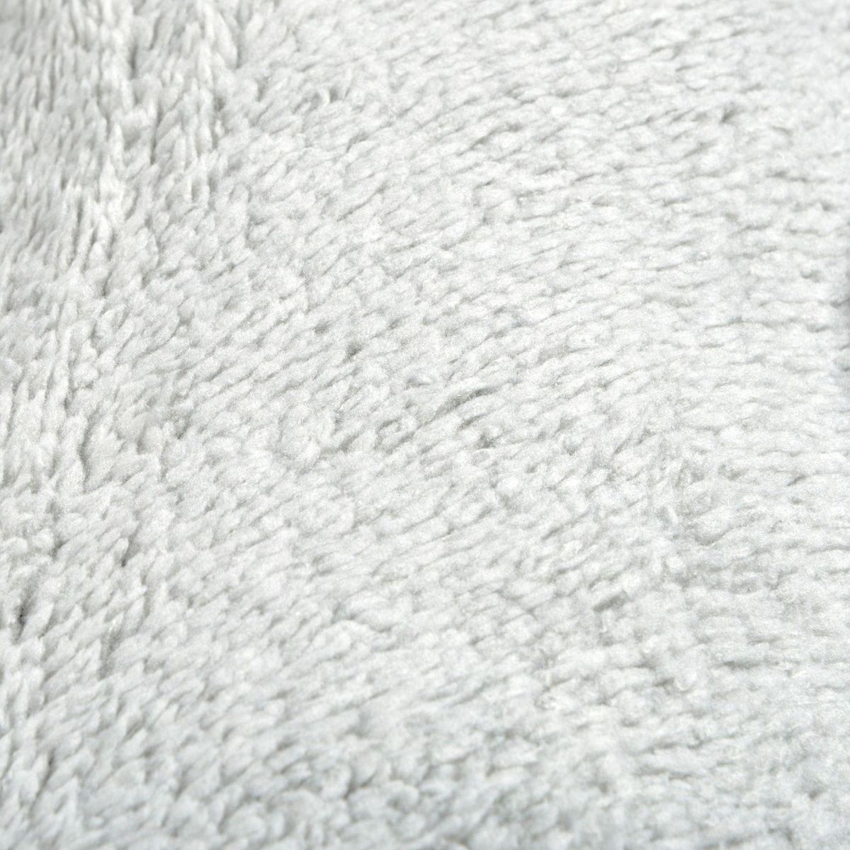 LOVE STORY Couchage de voyage en sherpa - 80 x 50 cm - Bleu