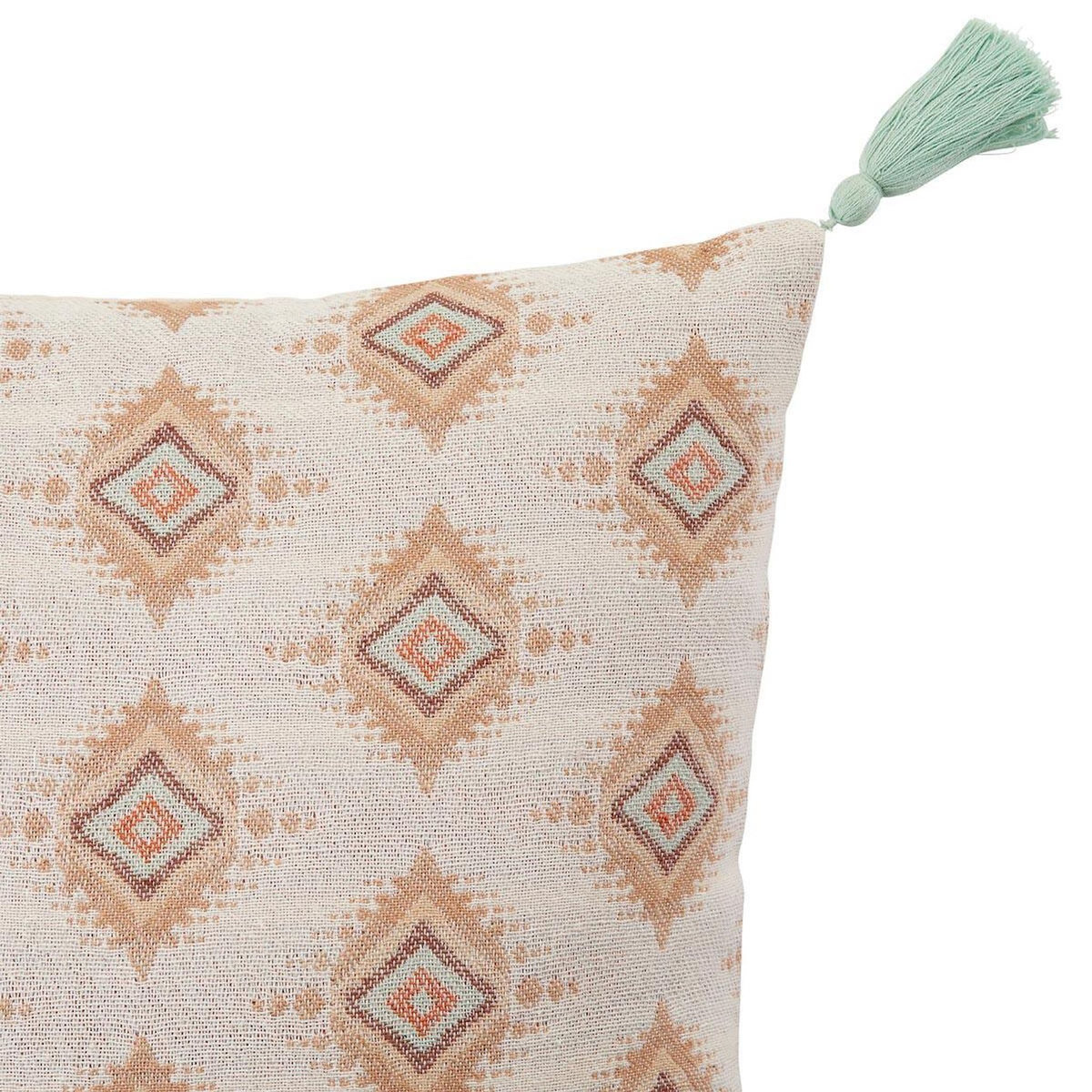 ATMOSPHERA Coussin Déco Jacquard  Ikat  38x38cm Multicolore