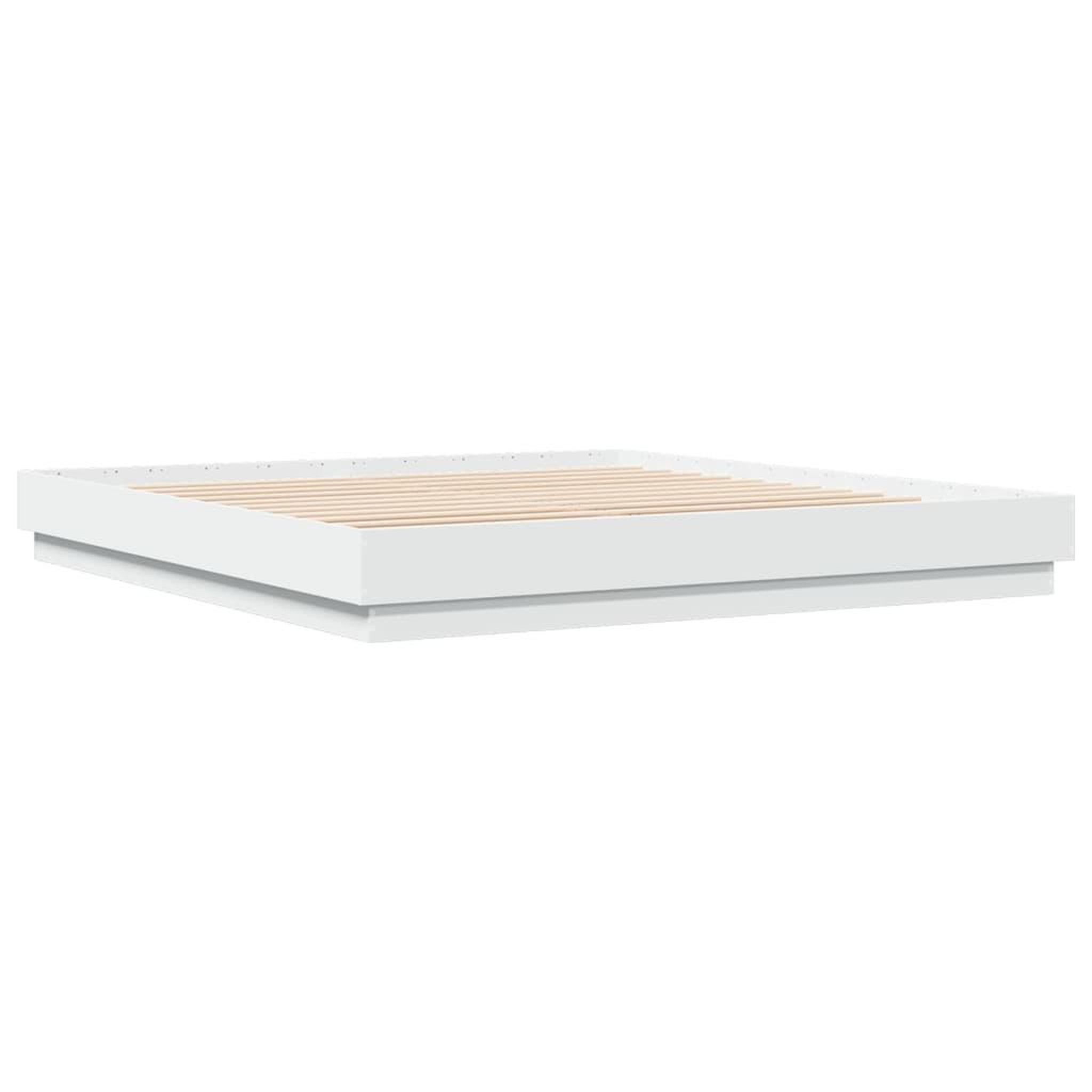 Voir la diapositive 5 : VIDAXL Cadre de lit sans matelas blanc 180x200 cm
