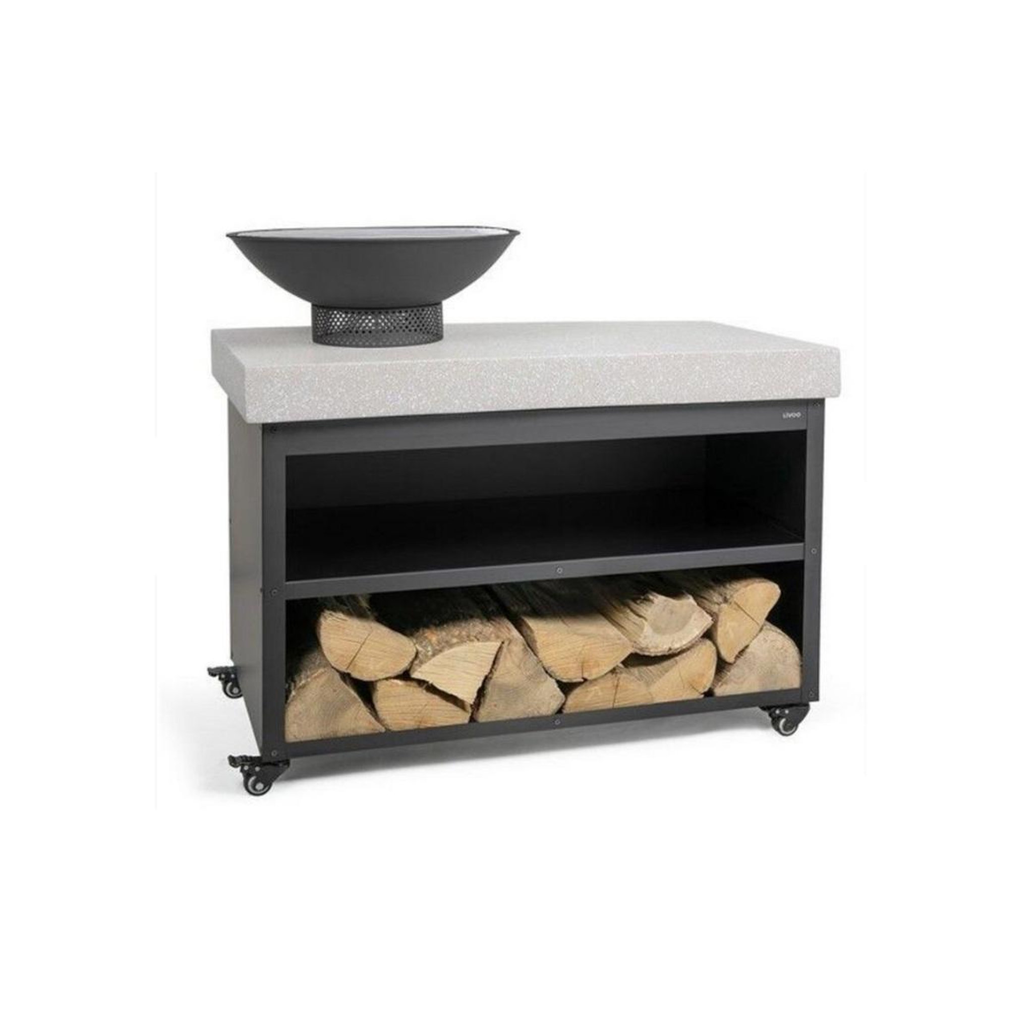 LIVOO Brasero barbecue sur desserte - doc329