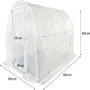 Voir la diapositive 4 : Habitat et Jardin Bâche pour serre tunnel de jardin  Mimosa  - 6 m² - 180g - Blanc