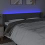 Voir la diapositive 4 : VIDAXL Tete de lit a LED Gris fonce 203x16x78/88 cm Tissu