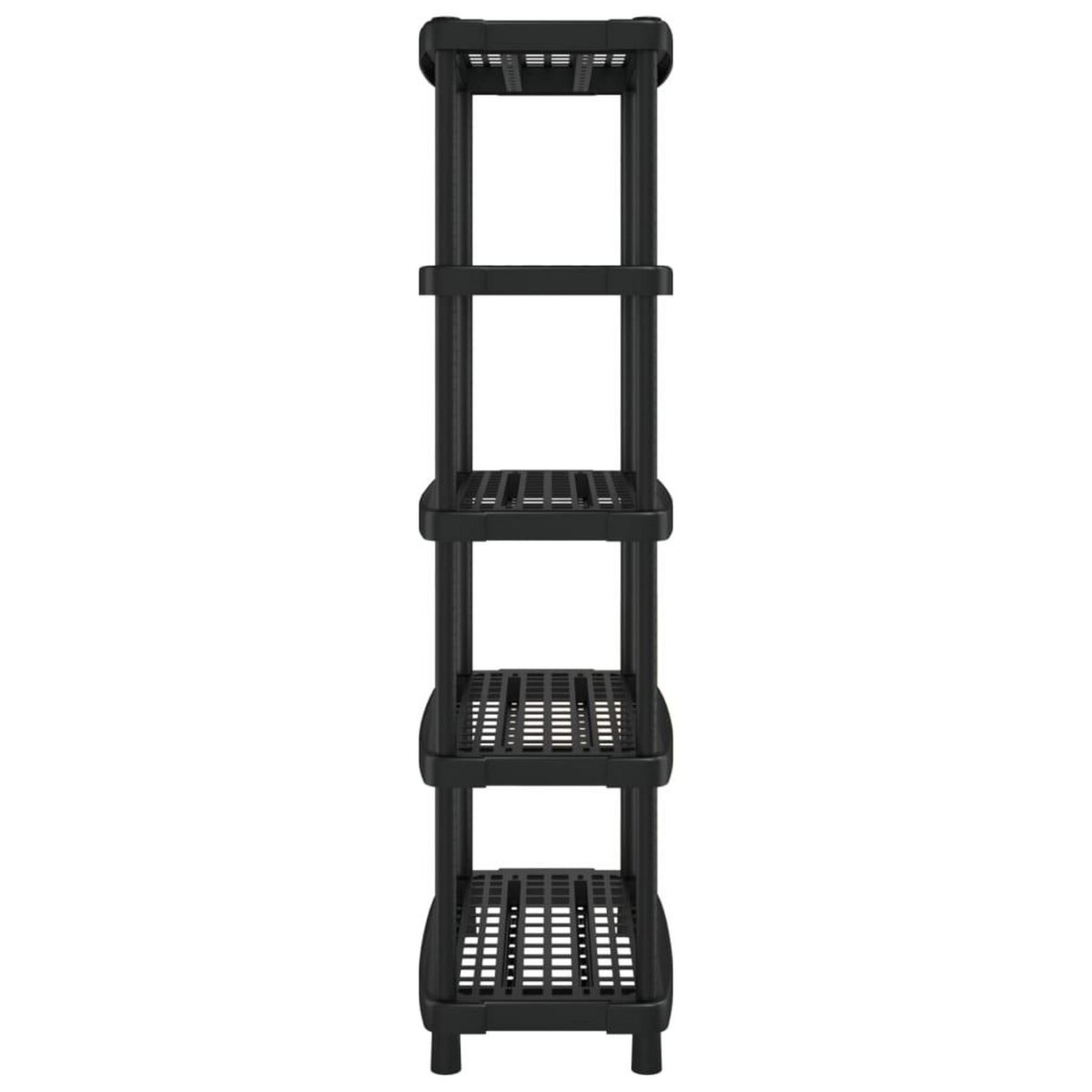 VIDAXL Etagere de rangement a 5 niveaux noir 93,5x45,5x194,5 cm PP
