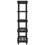 Voir la diapositive 4 : VIDAXL Etagere de rangement a 5 niveaux noir 93,5x45,5x194,5 cm PP