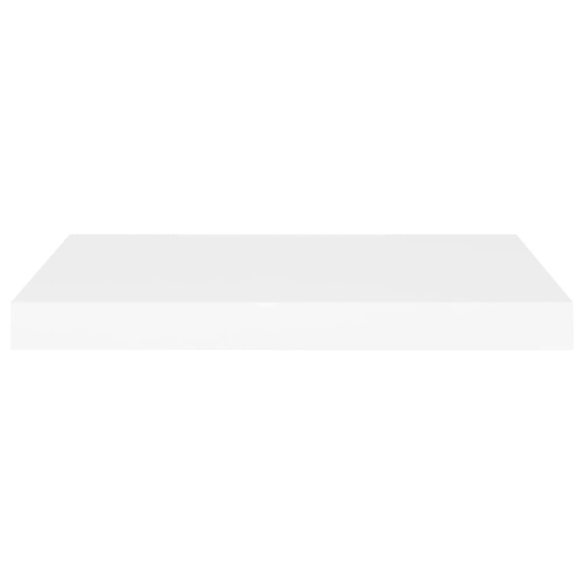 Voir la diapositive 5 : VIDAXL Etageres murales flottantes 4 pcs blanc 60x23,5x3,8 cm MDF