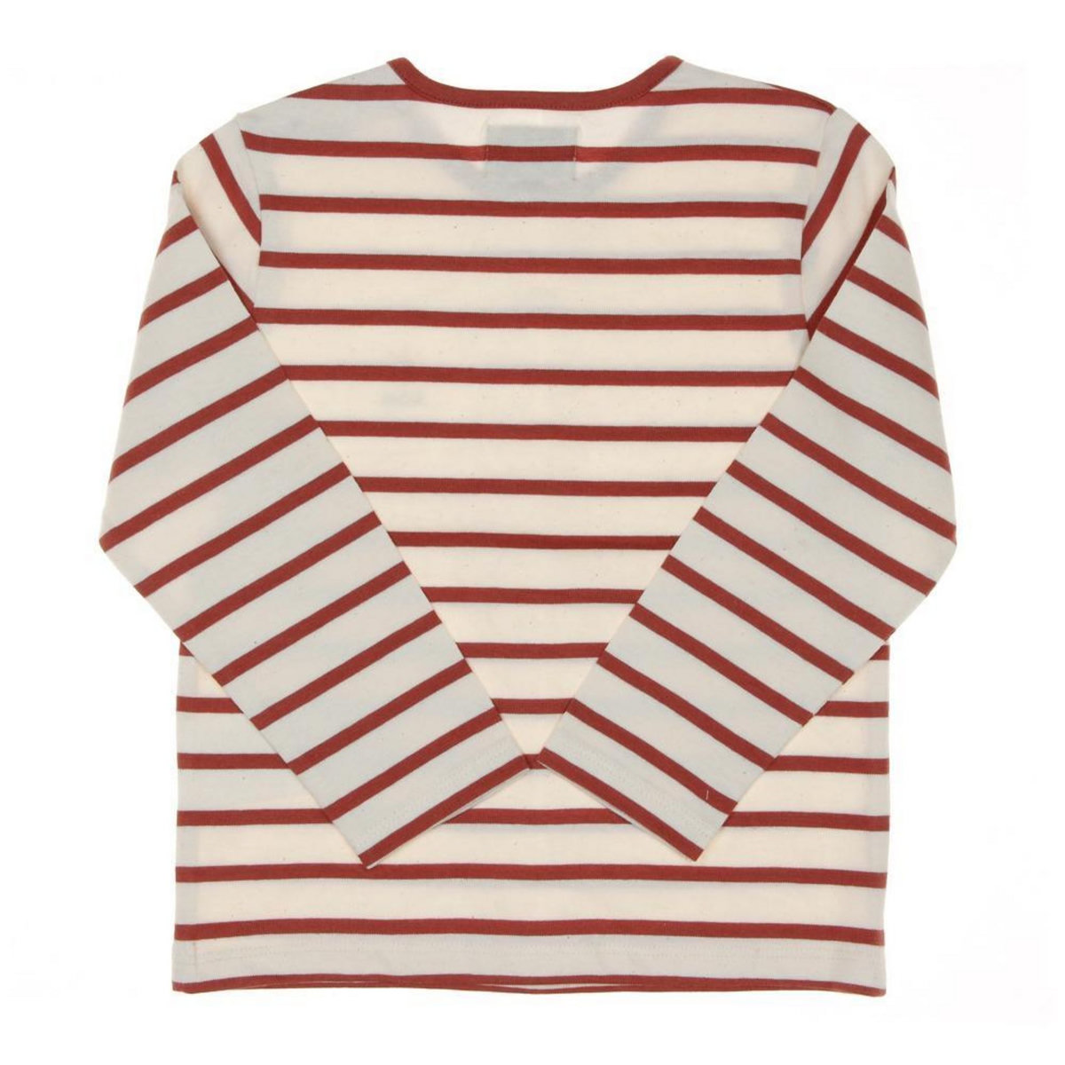 ELLE EST OU LA MER T-shirt Marinière Rose/Beige Enfant EOM Loris