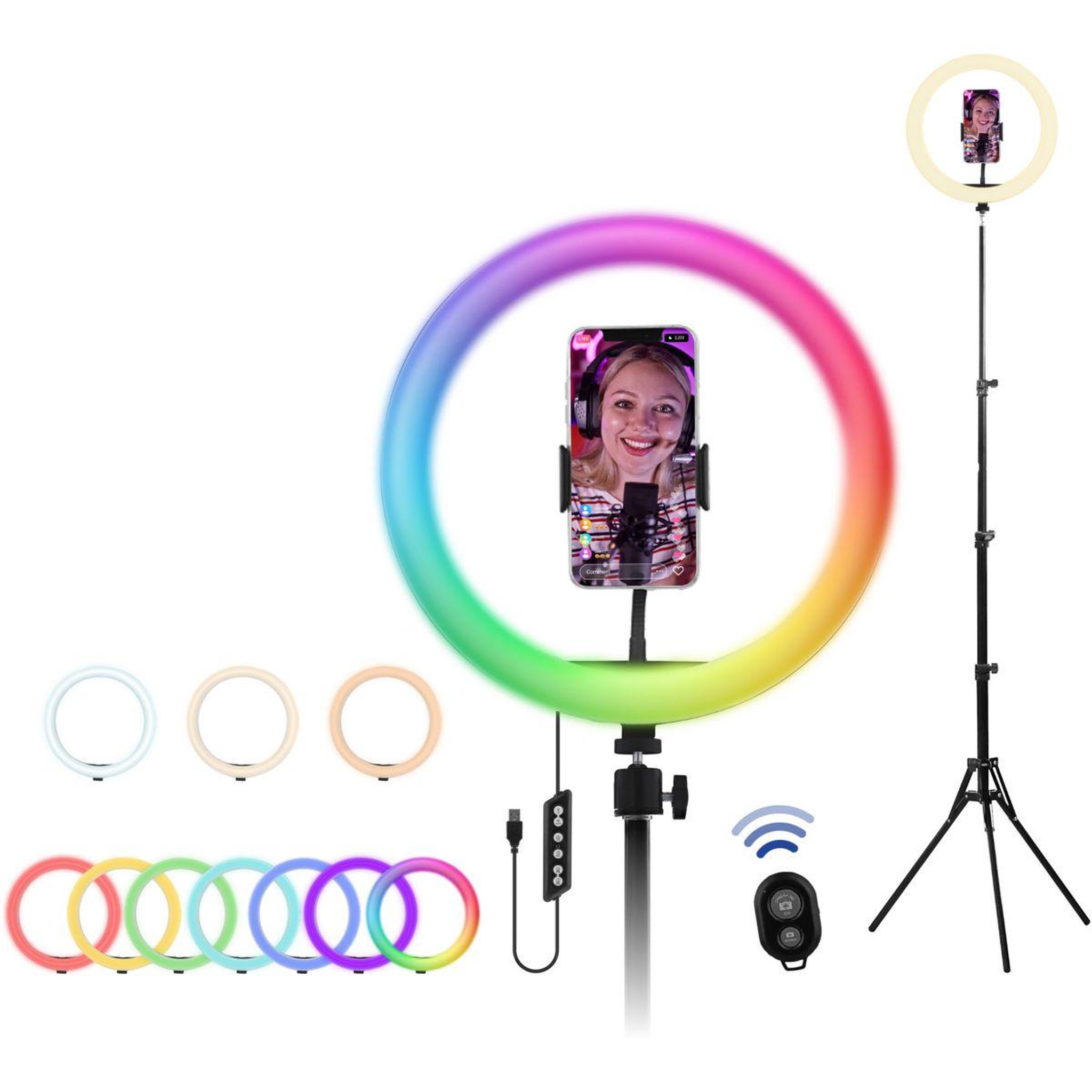 TNB Lampe LED Influence Anneau led 12''