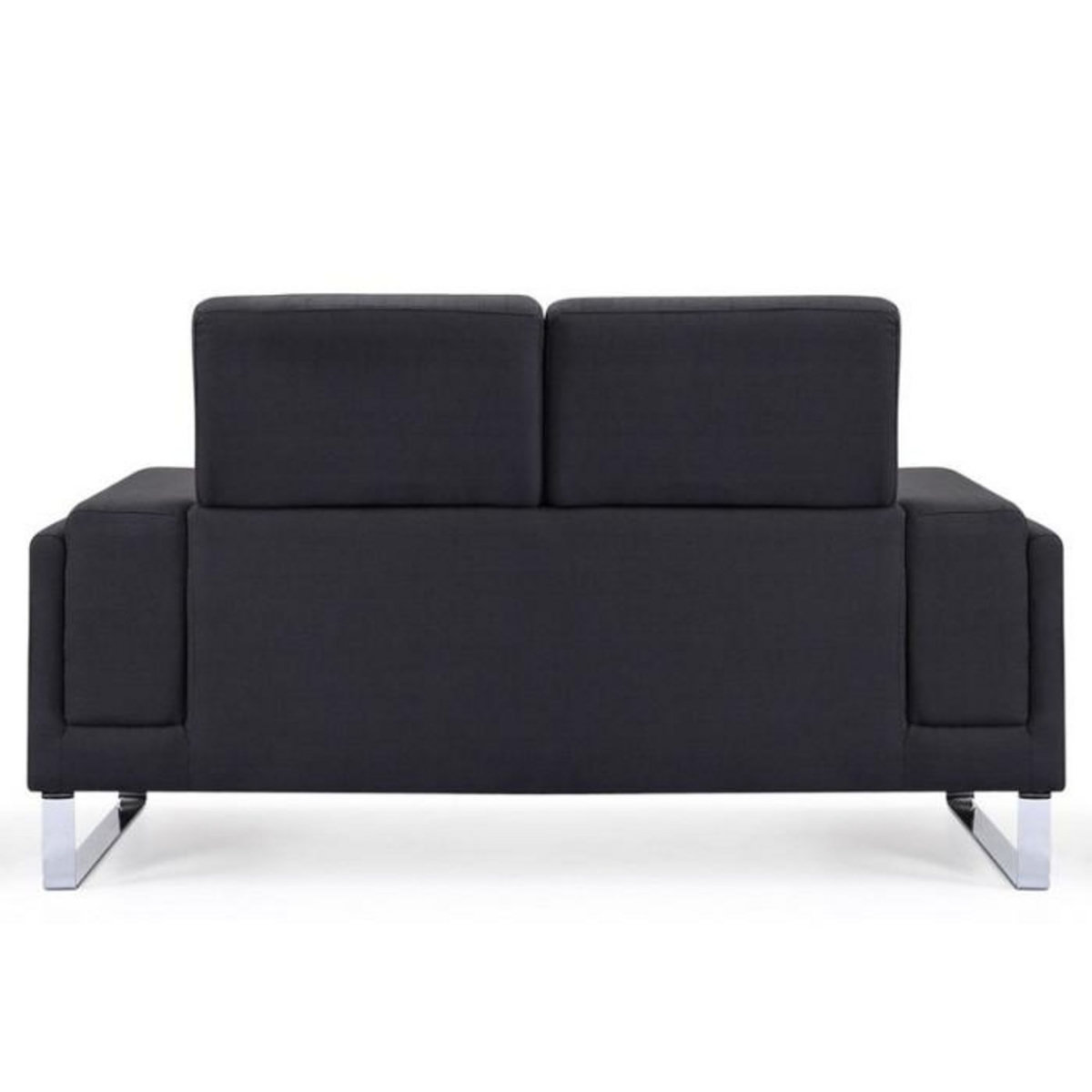 Paris Prix Canapé 2 Places Tissu  Ezekiel  158cm Noir