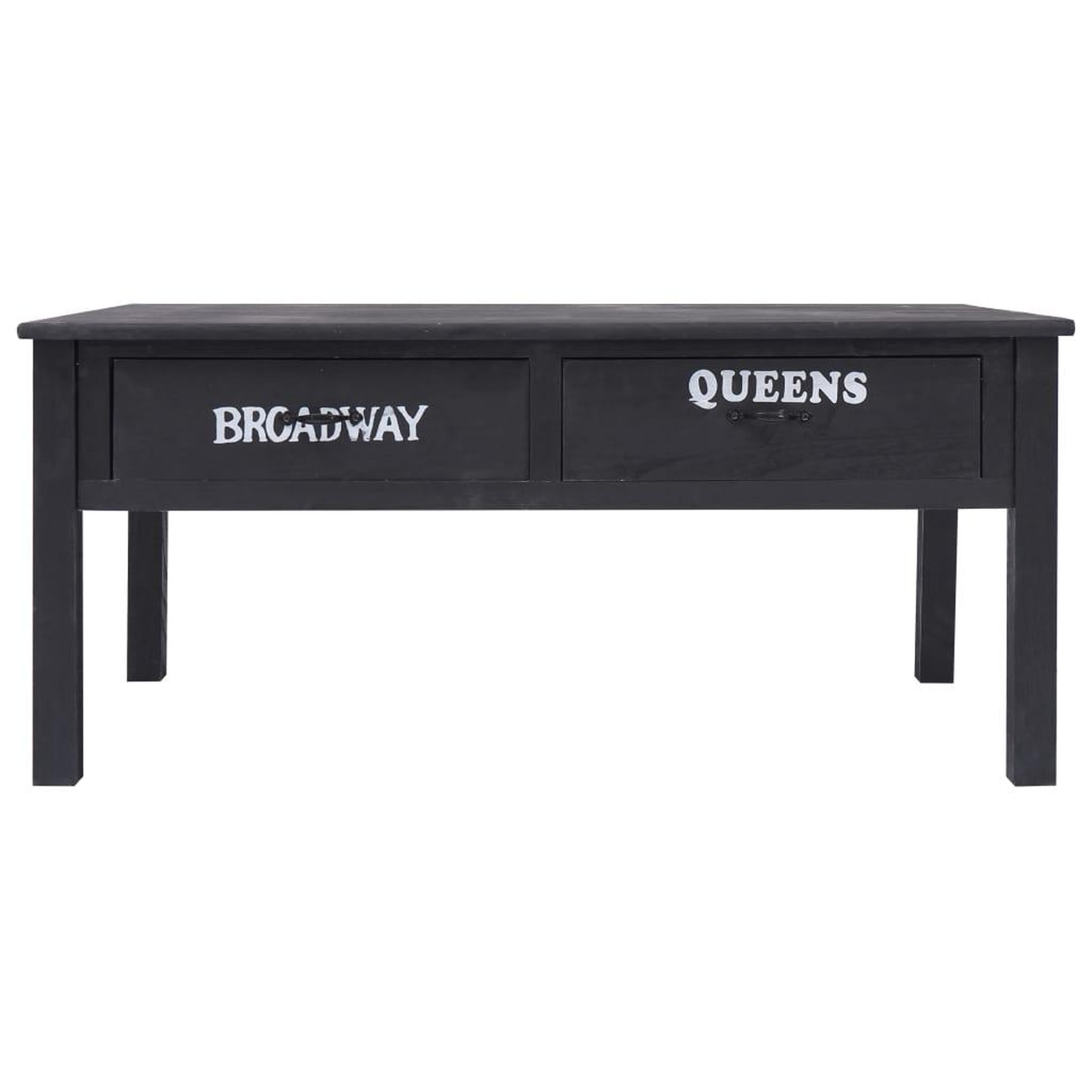 Voir la diapositive 4 : VIDAXL Table basse Noir 100x50x45 cm Bois