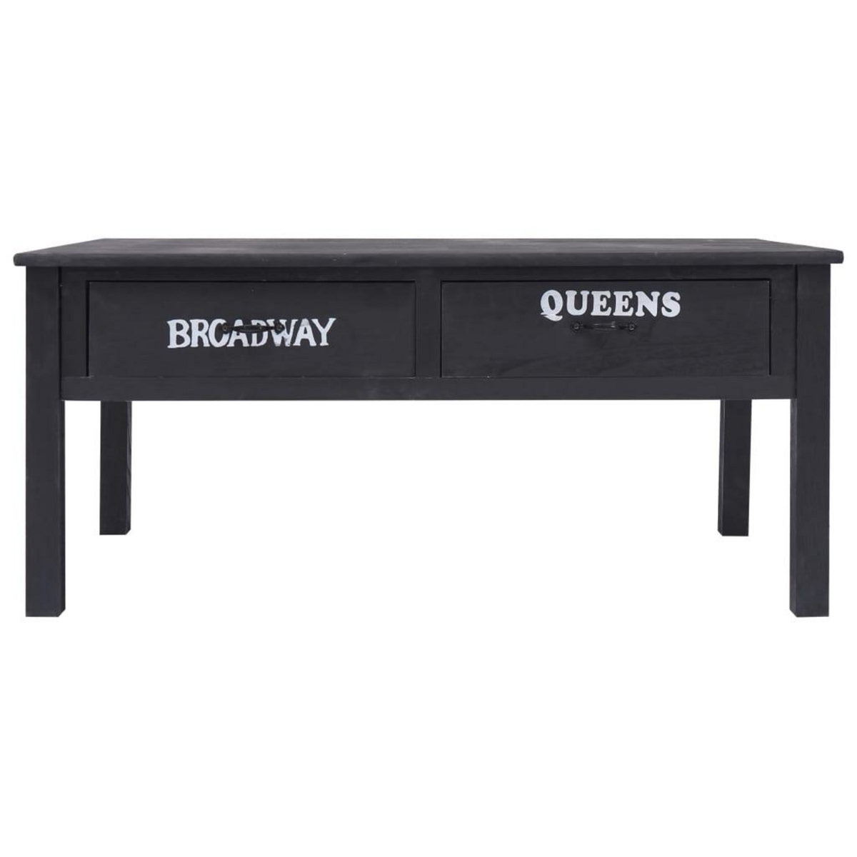 VIDAXL Table basse Noir 100x50x45 cm Bois