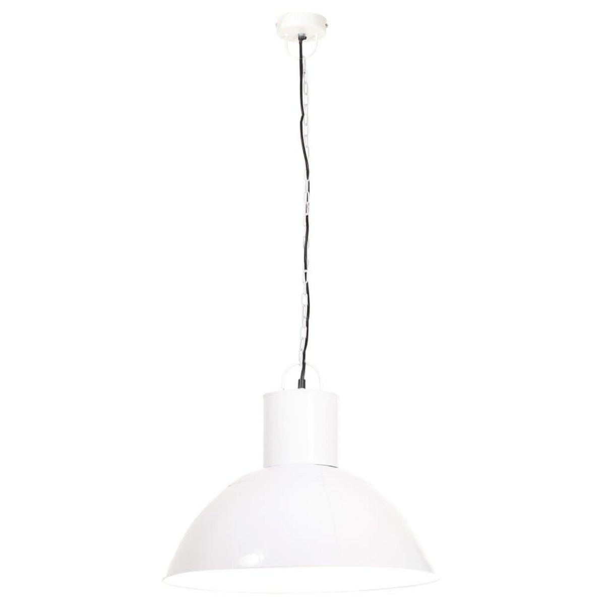 VIDAXL Lampe suspendue 25 W Blanc Rond 48 cm E27